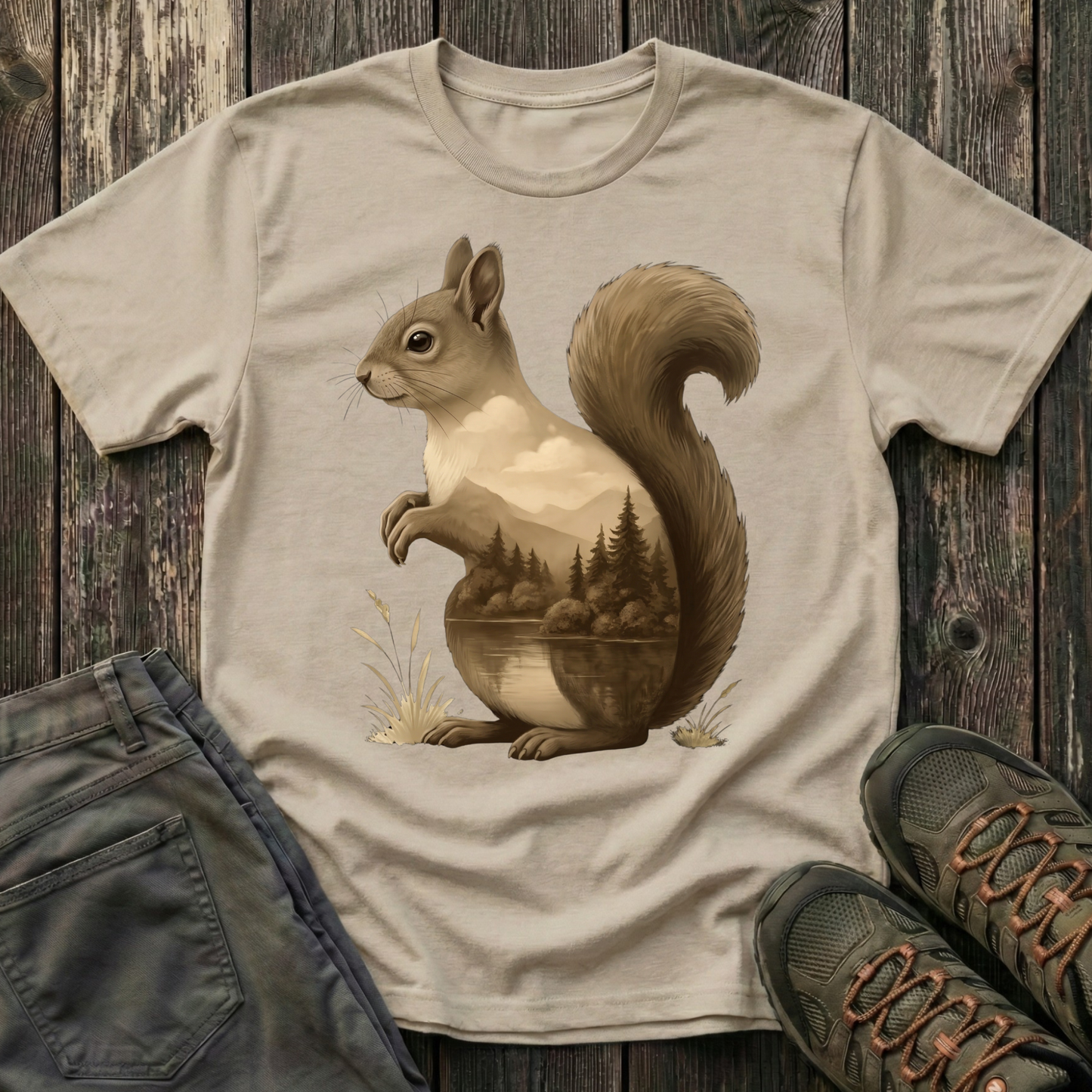 Squirrel Inner Landscape T-shirt