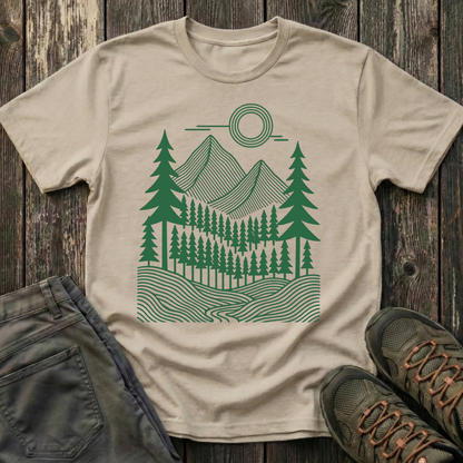 Geometric Pines T-shirt
