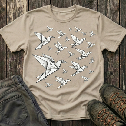 Origami Birds In Flight T-shirt