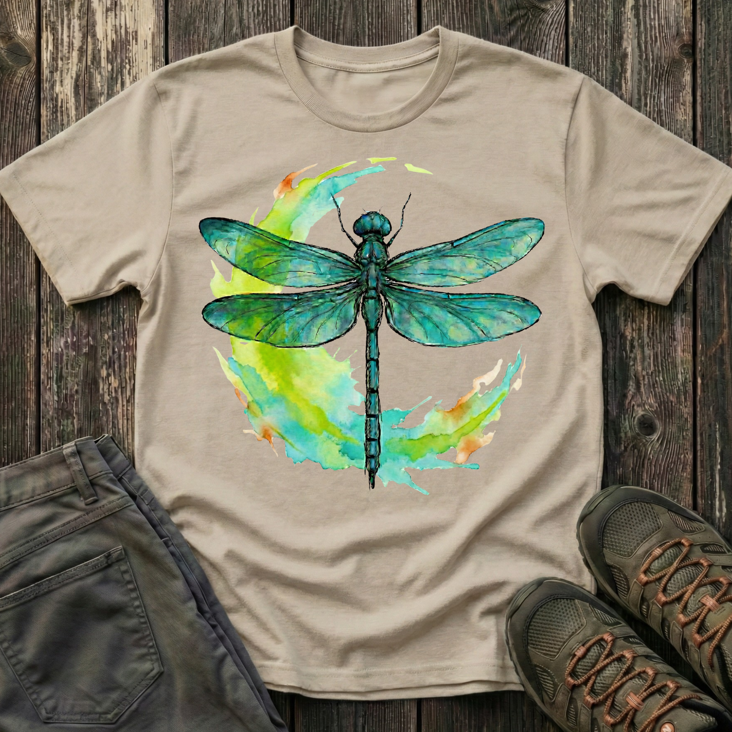 Dragonfly Moon Teal Splash