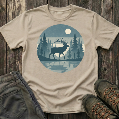Elk Under Moonlight T-shirt