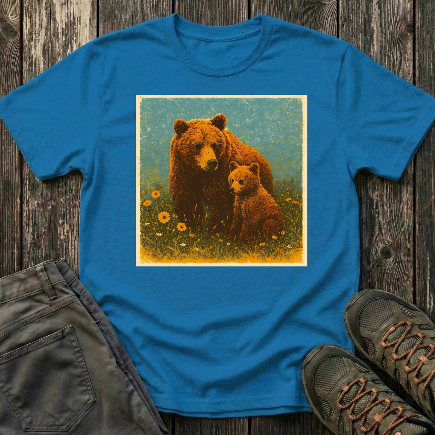 Mama And Cub Prairie Time T-shirt
