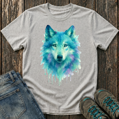 Children's Watercolor Wolf T-shirt
