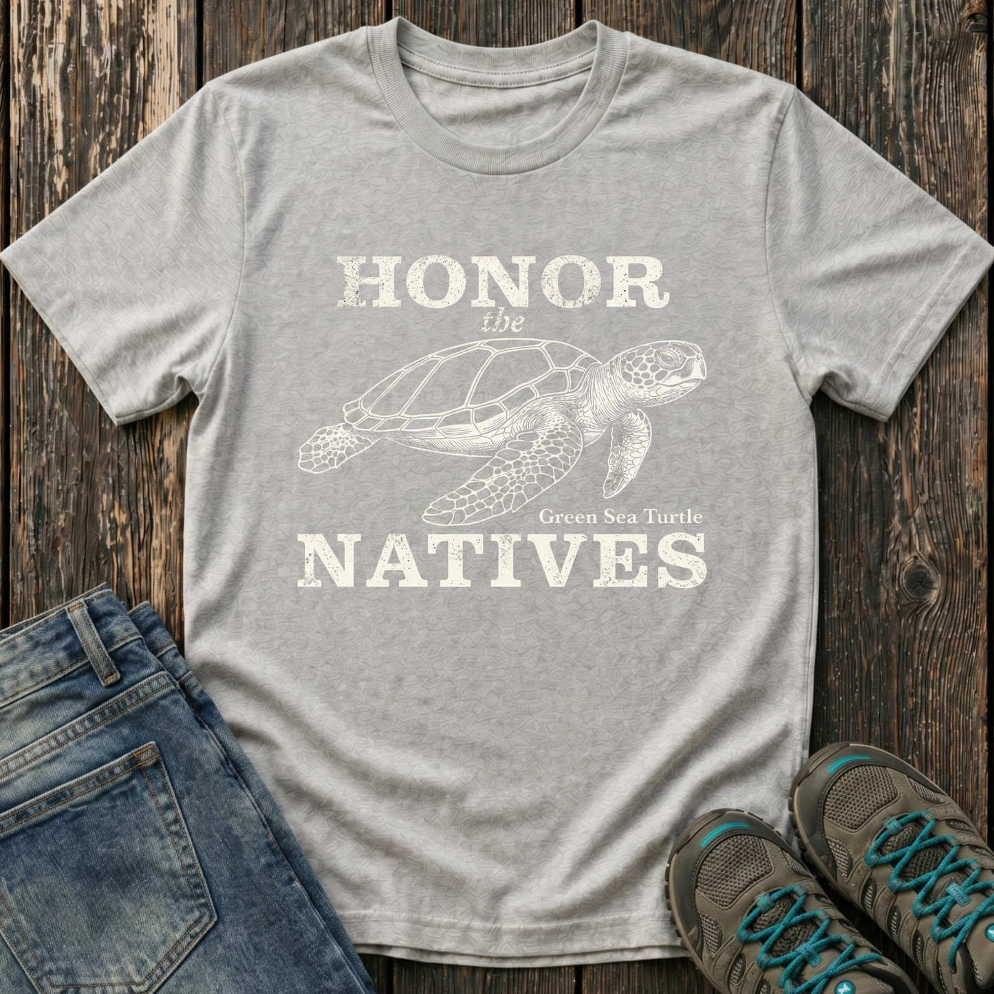 Children's Honor The Natives Green Sea Turtle T-shirt
