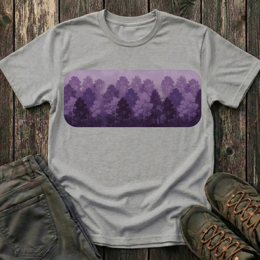 Purple Forest Oil Painting T-shirt