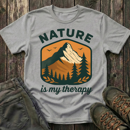 Nature Is My Therapy Landscape T-shirt