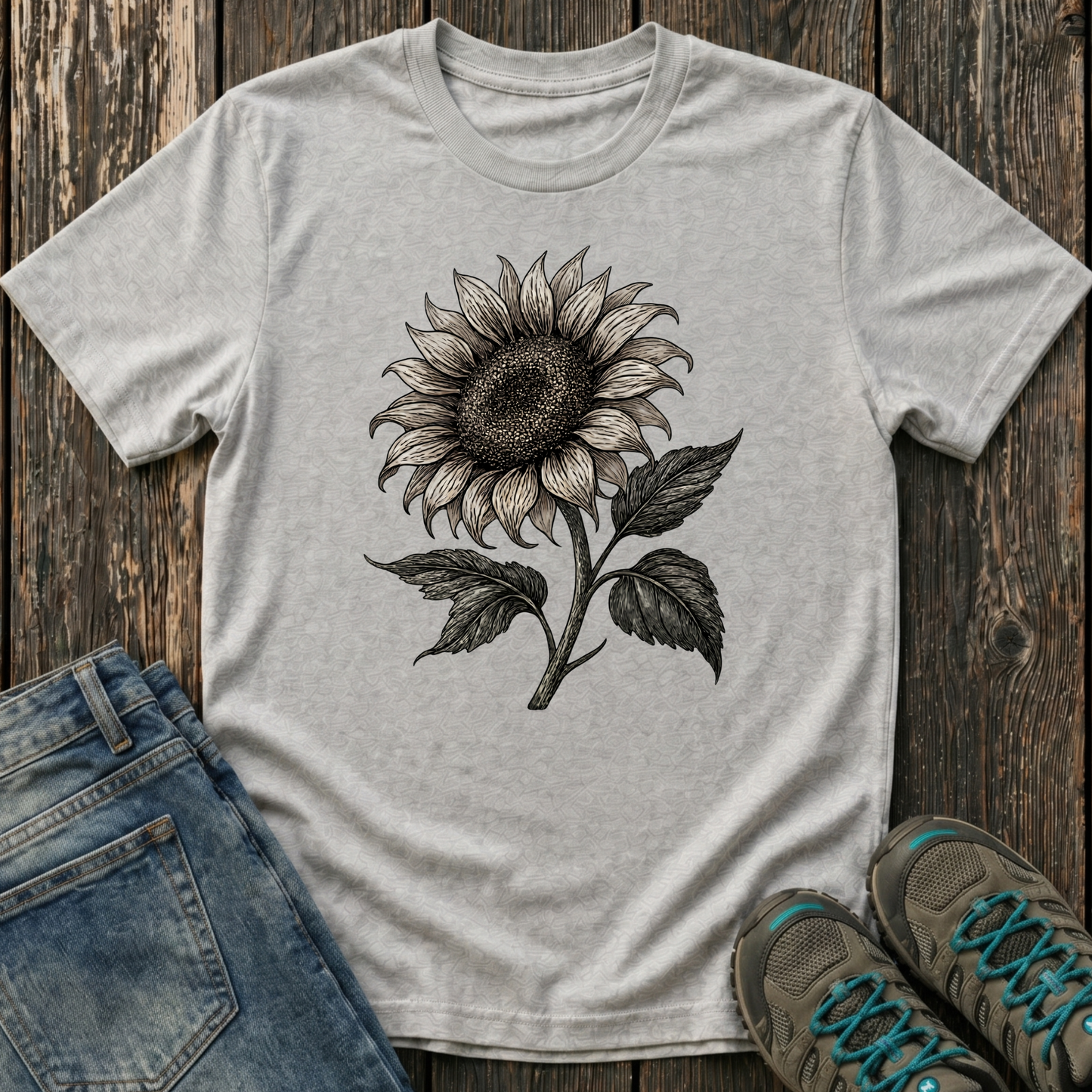 Children's Vintage Sunflower T-shirt