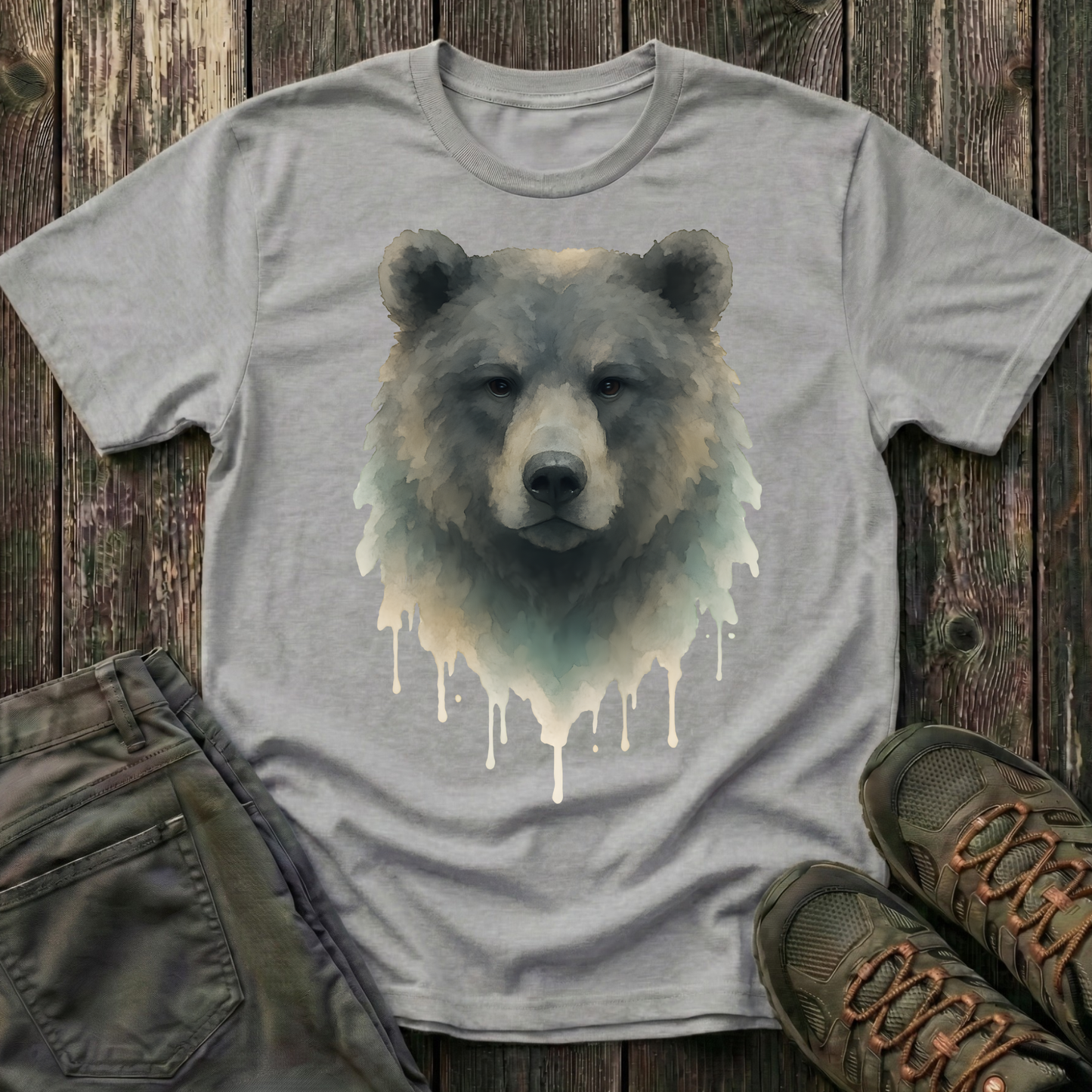 Watercolor Bear Portrait T-shirt
