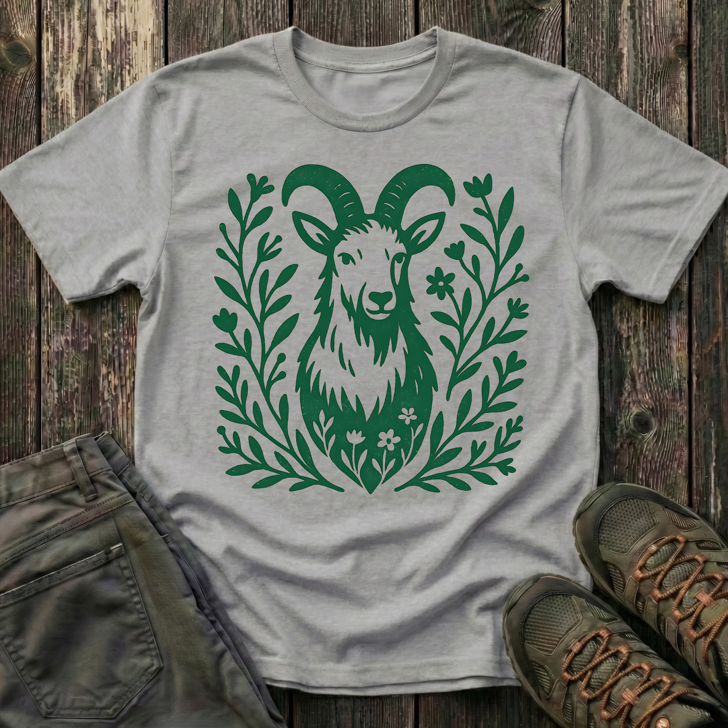 Mountain Goat Portrait T-shirt