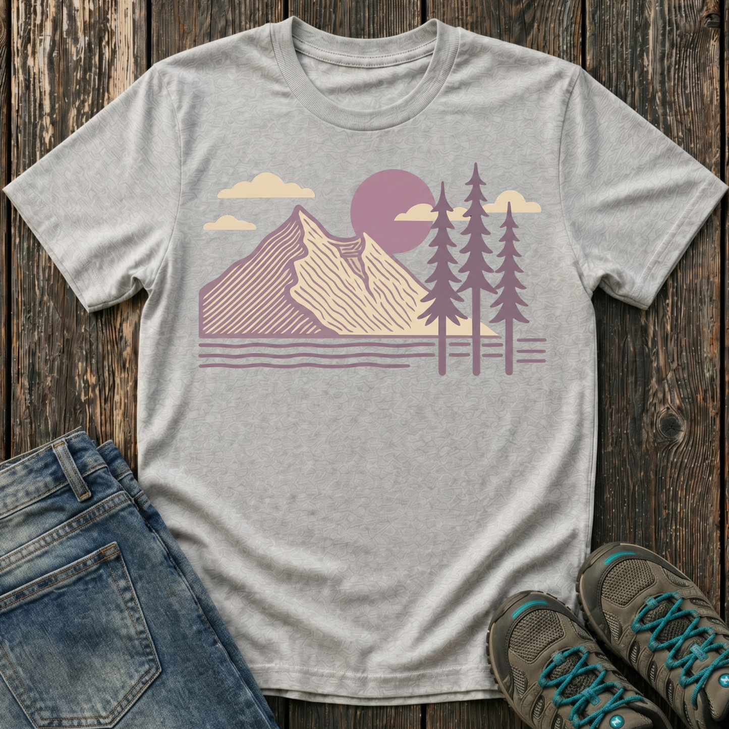 Children's Lavender Mountain Sunset T-shirt