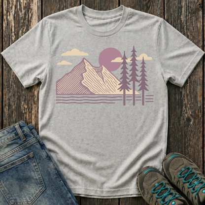 Children's Lavender Mountain Sunset T-shirt