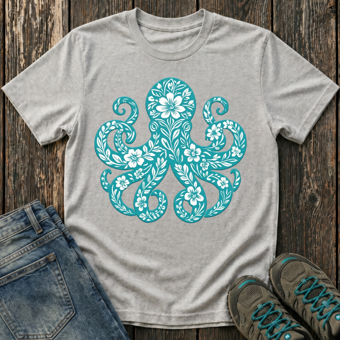 Children's Blooming Octopus T-shirt
