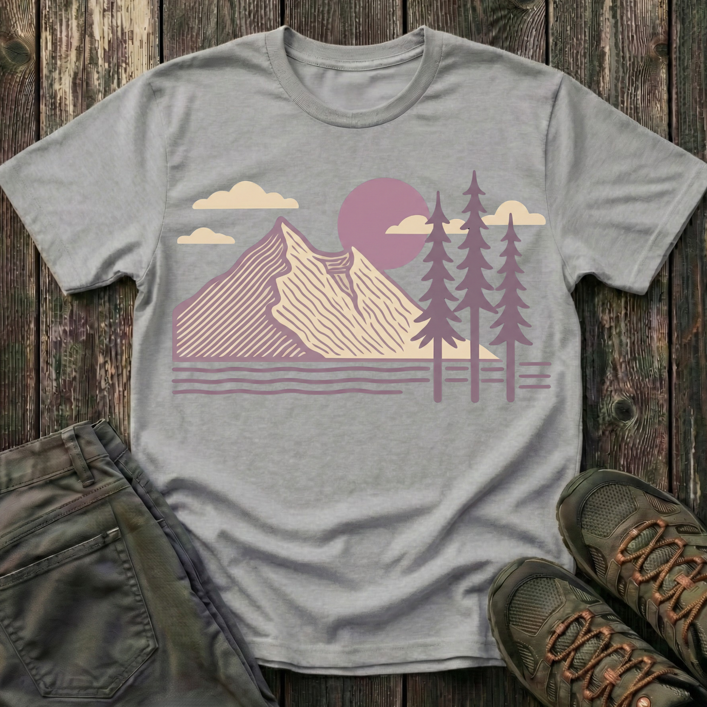 Lavender Mountain Sunset T-shirt