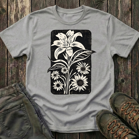 Lily and Friends Black Ink Print T-shirt
