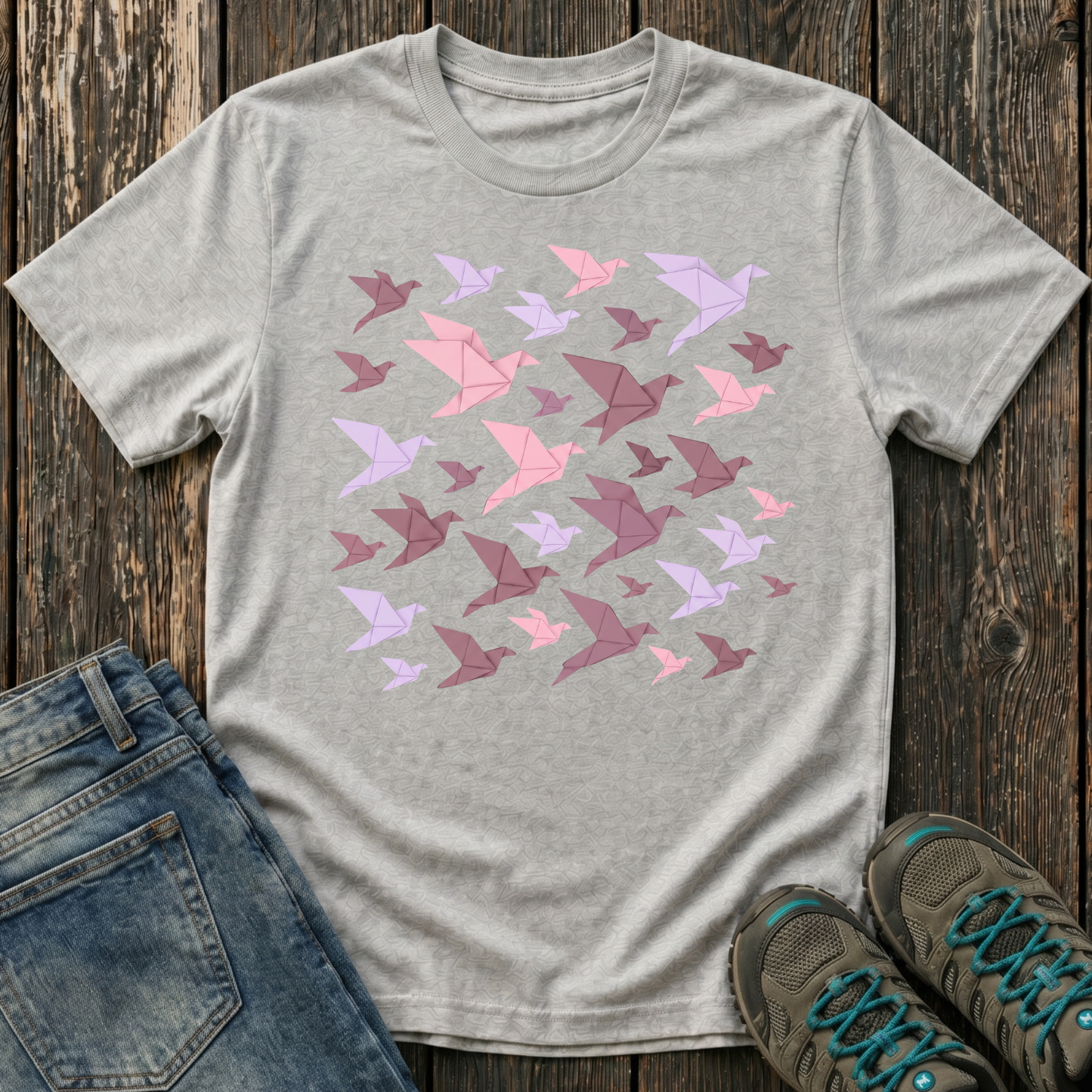 Children's Origami Birds Summer T-shirt