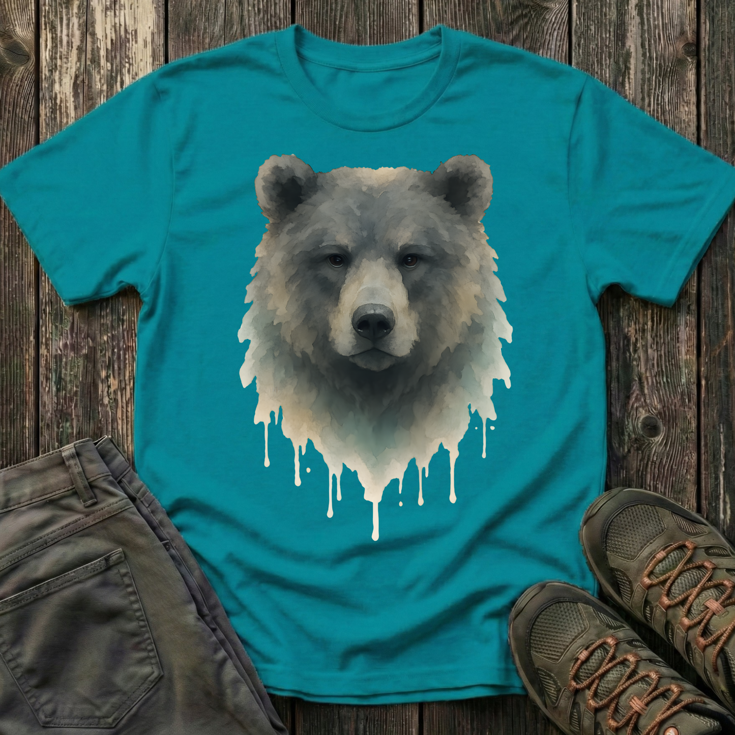 Watercolor Bear Portrait T-shirt