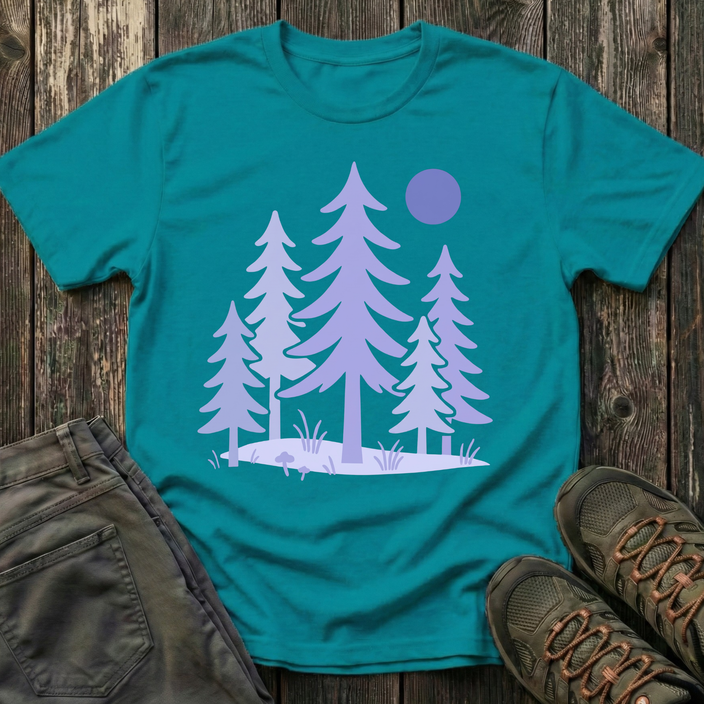 Serene Purple Forest T-shirt
