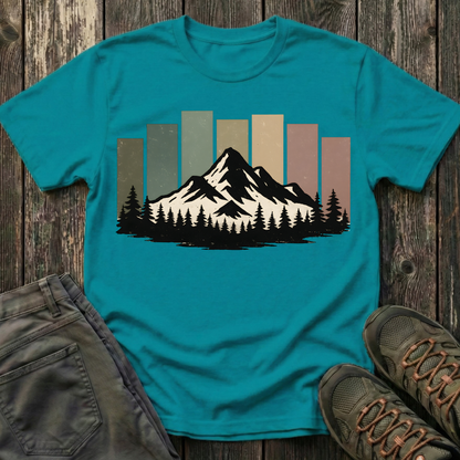 Mountain Peak Earth Tones T-shirt