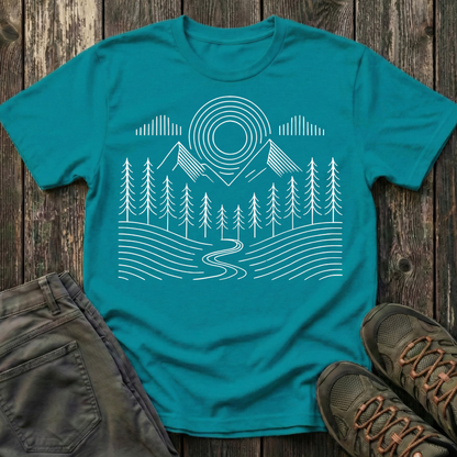 Simple Landscape Geometry T-shirt
