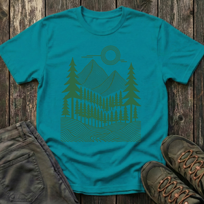Geometric Pines T-shirt