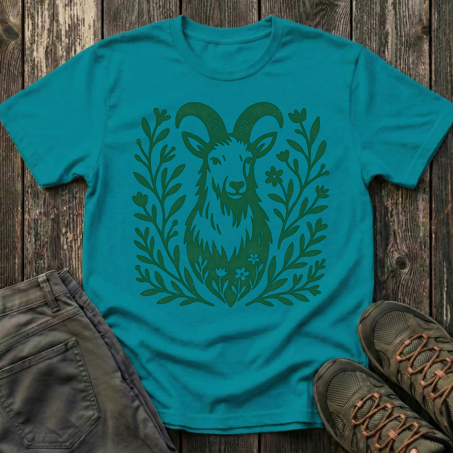 Mountain Goat Portrait T-shirt