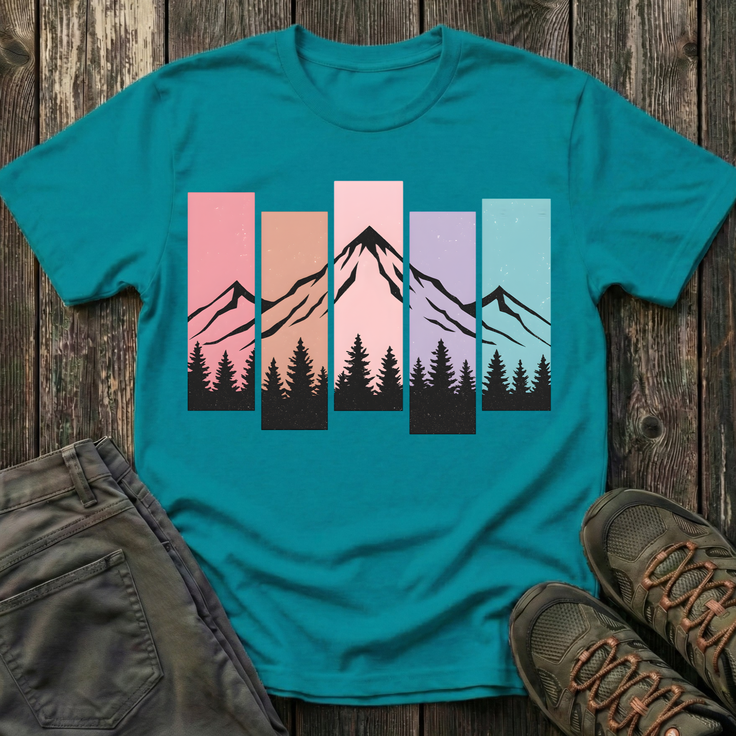 Mountain Peak Pastel T-shirt