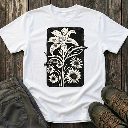 Lily and Friends Black Ink Print T-shirt