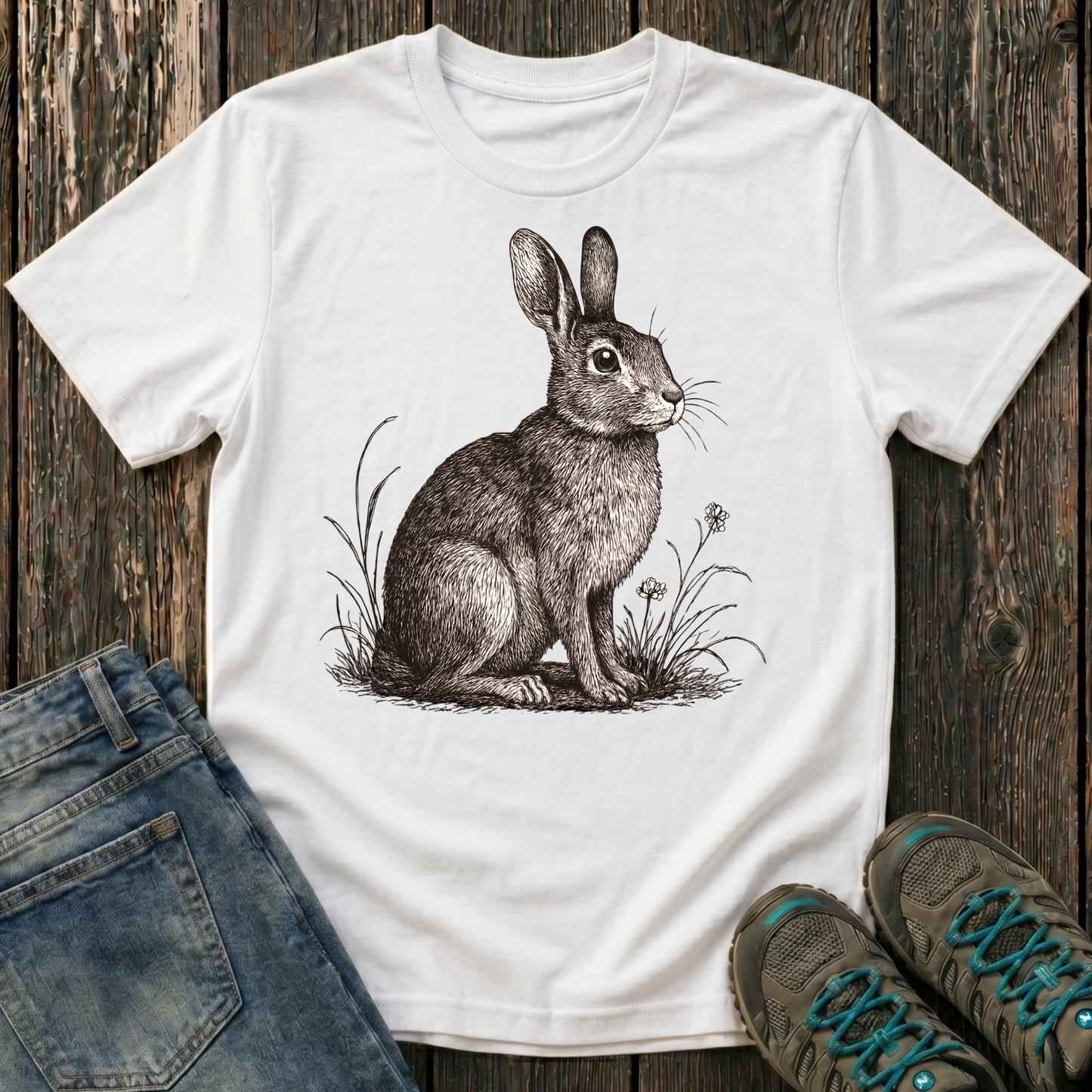 Children's Beautiful Bunny T-shirt