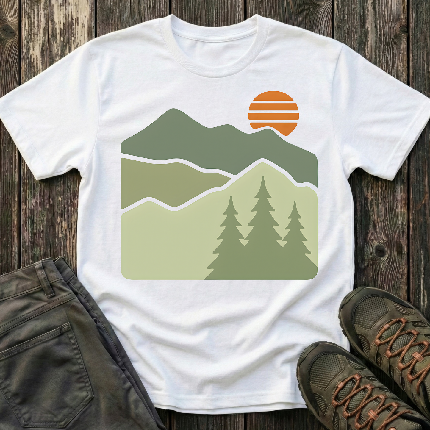 Retro Sun Rising T-shirt