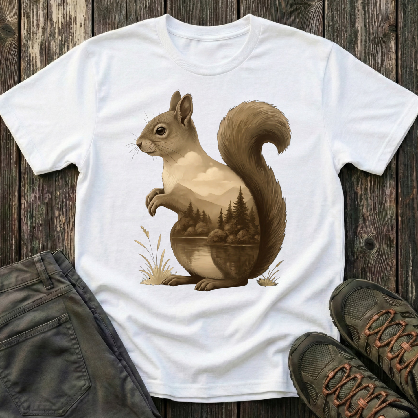 Squirrel Inner Landscape T-shirt