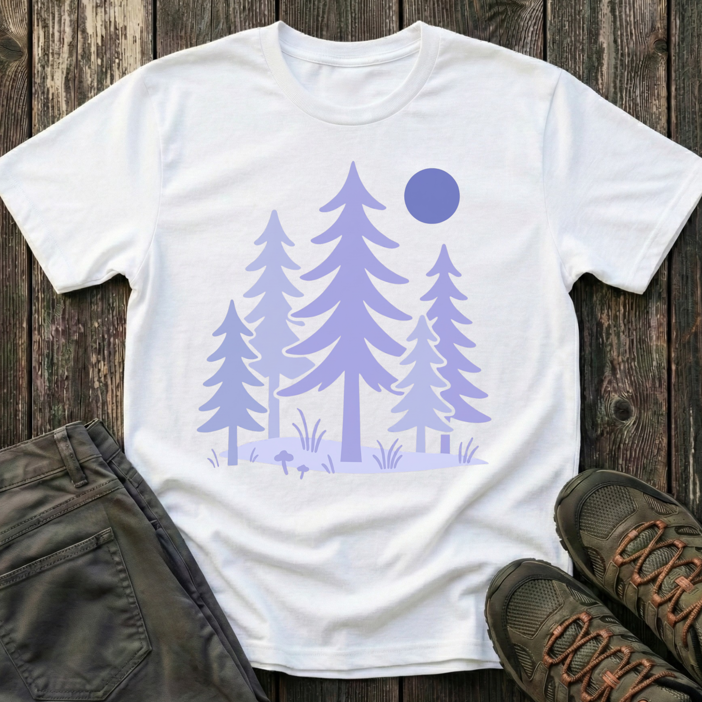 Serene Purple Forest T-shirt