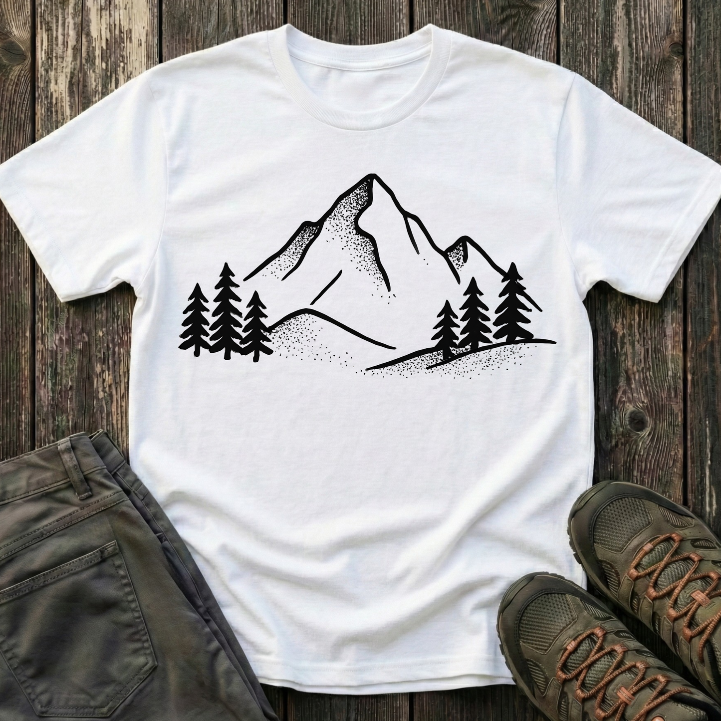 Minimalist Mountain Range T-shirt