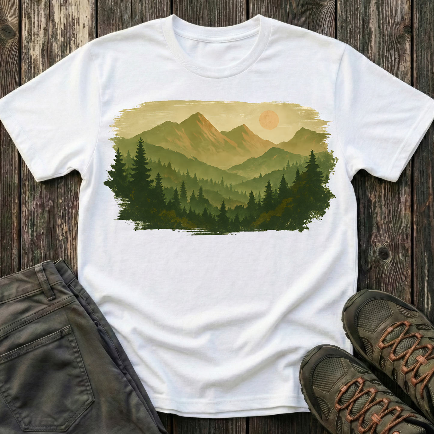 Brushstroke Landscape T-shirt