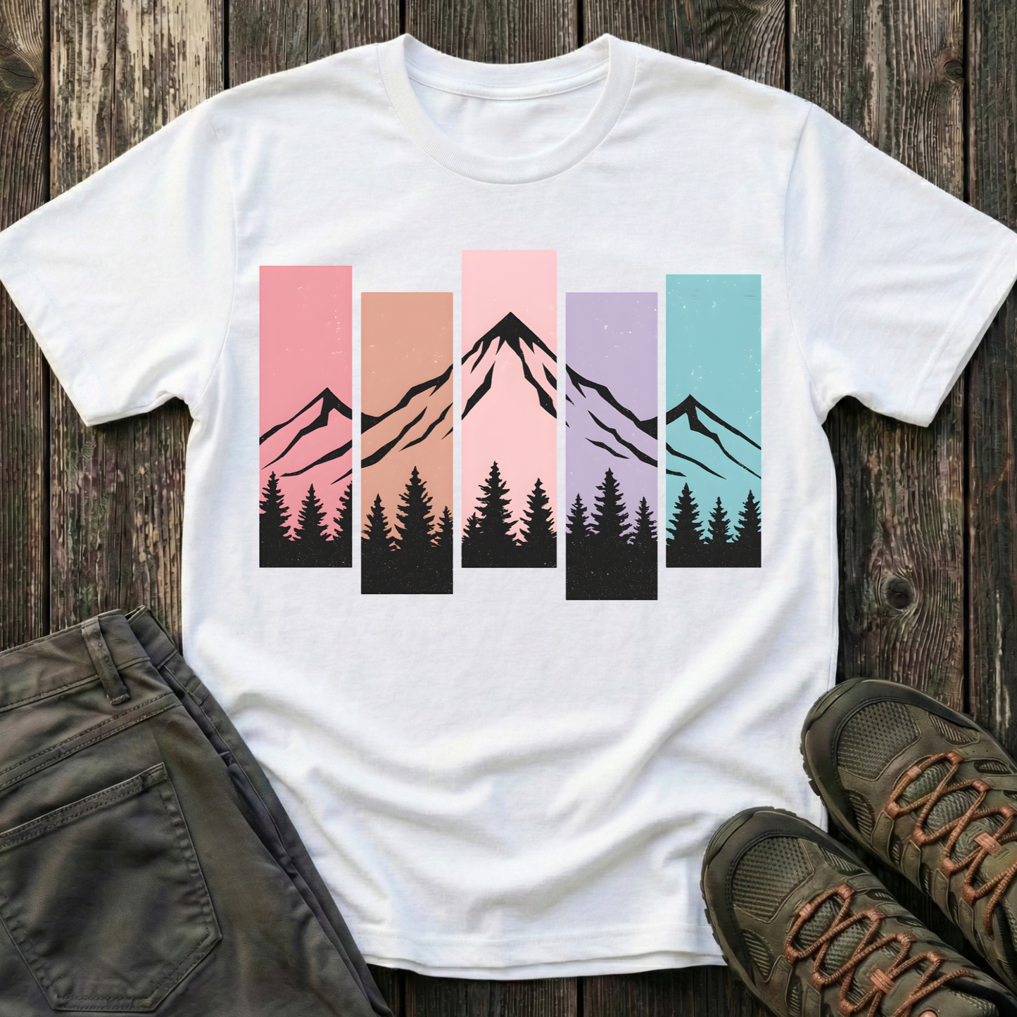 Mountain Peak Pastel T-shirt
