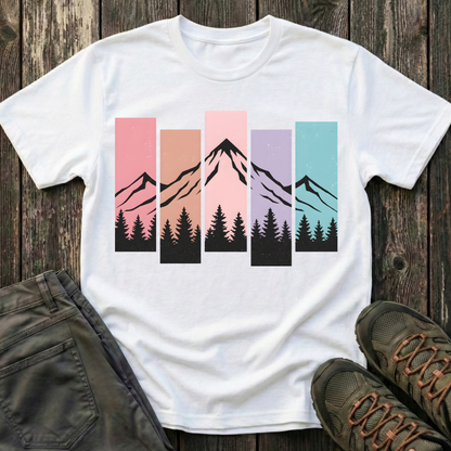 Mountain Peak Pastel T-shirt