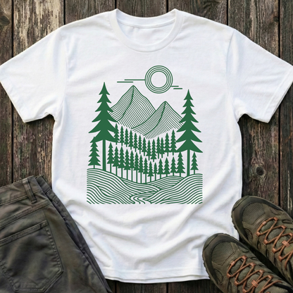Geometric Pines T-shirt