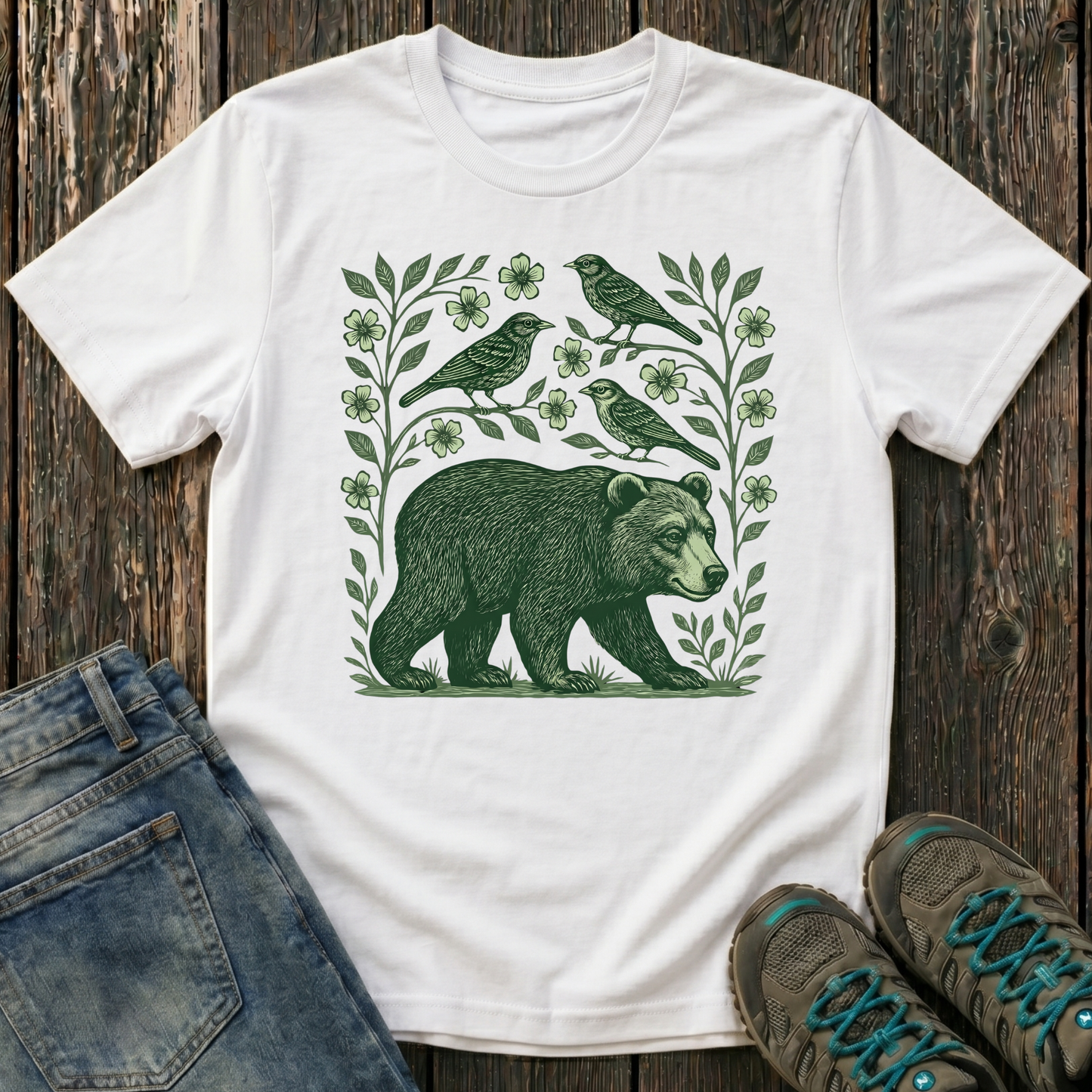 Children's Forest Bear And Friends T-shirt