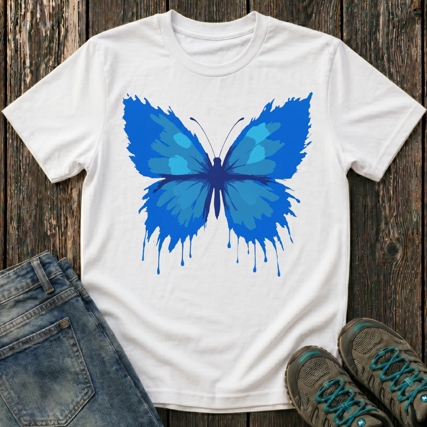 Children's Brushstroke Butterfly T-shirt
