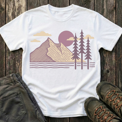 Lavender Mountain Sunset T-shirt
