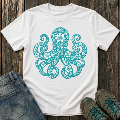Children's Blooming Octopus T-shirt