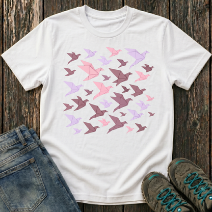 Children's Origami Birds Summer T-shirt