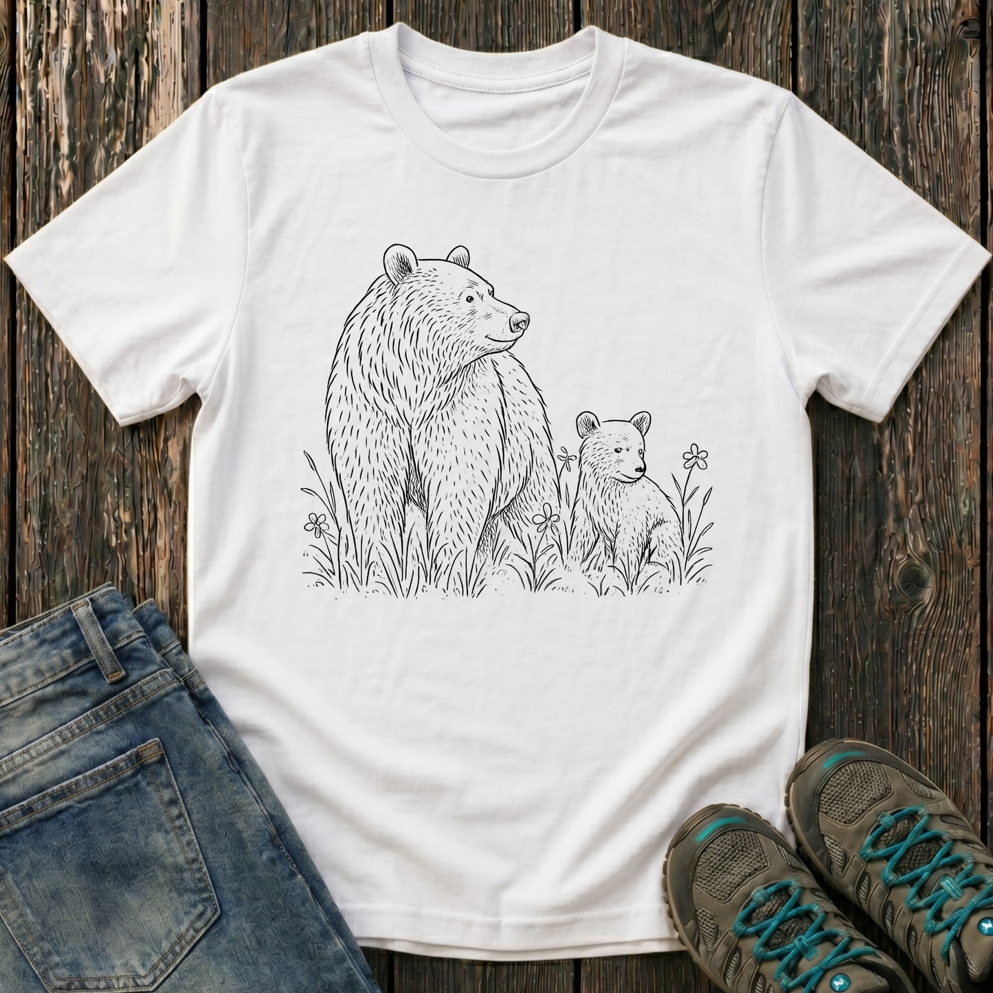 Children's Mama And Cub Playtime T-shirt