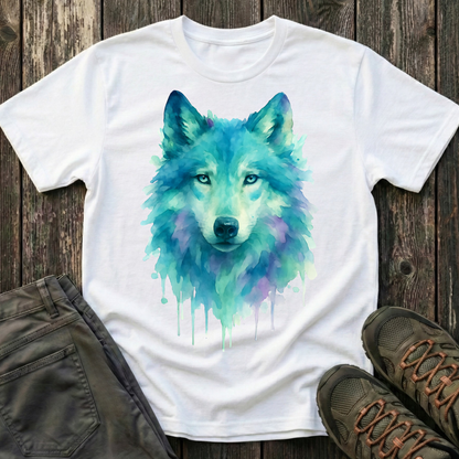 Watercolor Wolf Portrait T-shirt