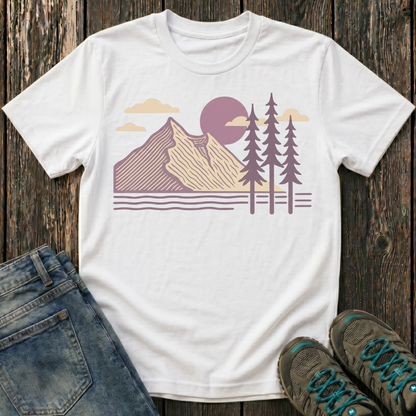 Children's Lavender Mountain Sunset T-shirt