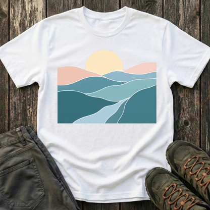 Sunset Over Rolling Hills T-shirt