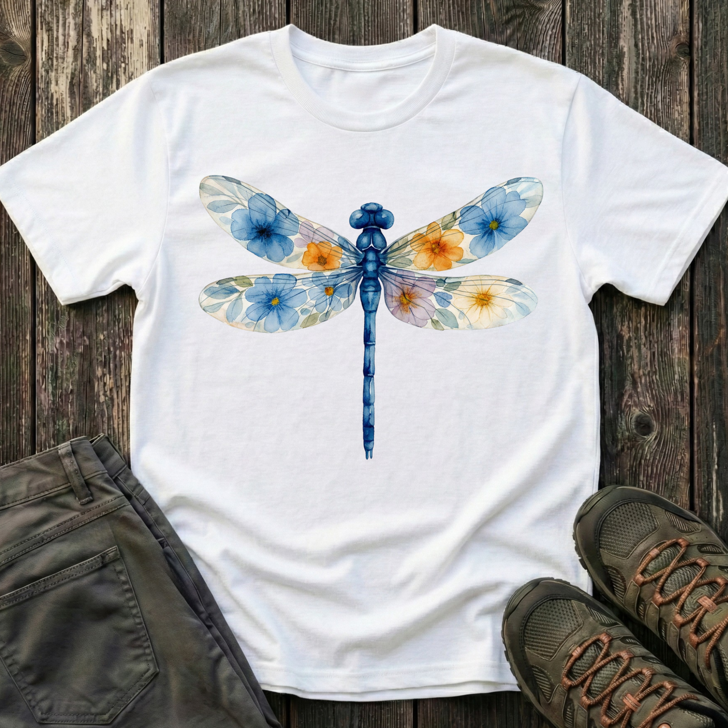 Dragonfly of Flowers T-shirt