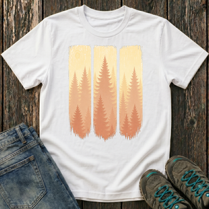 Children's Forest Sunset Brushstrokes T-shirt