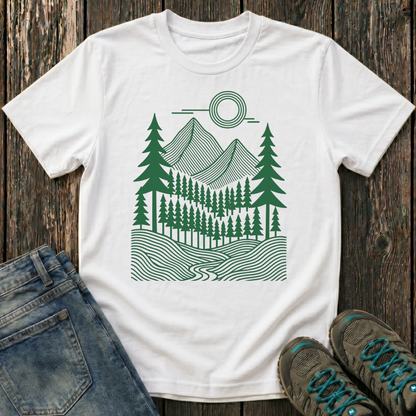 Children's Geometric Pines T-shirt