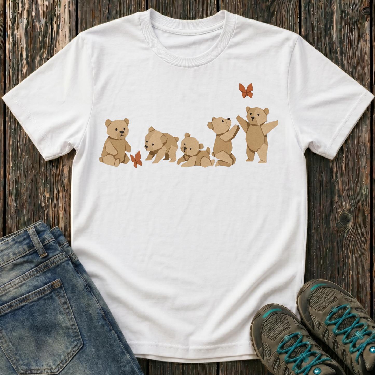 Children's Origami Baby Bears T-shirt