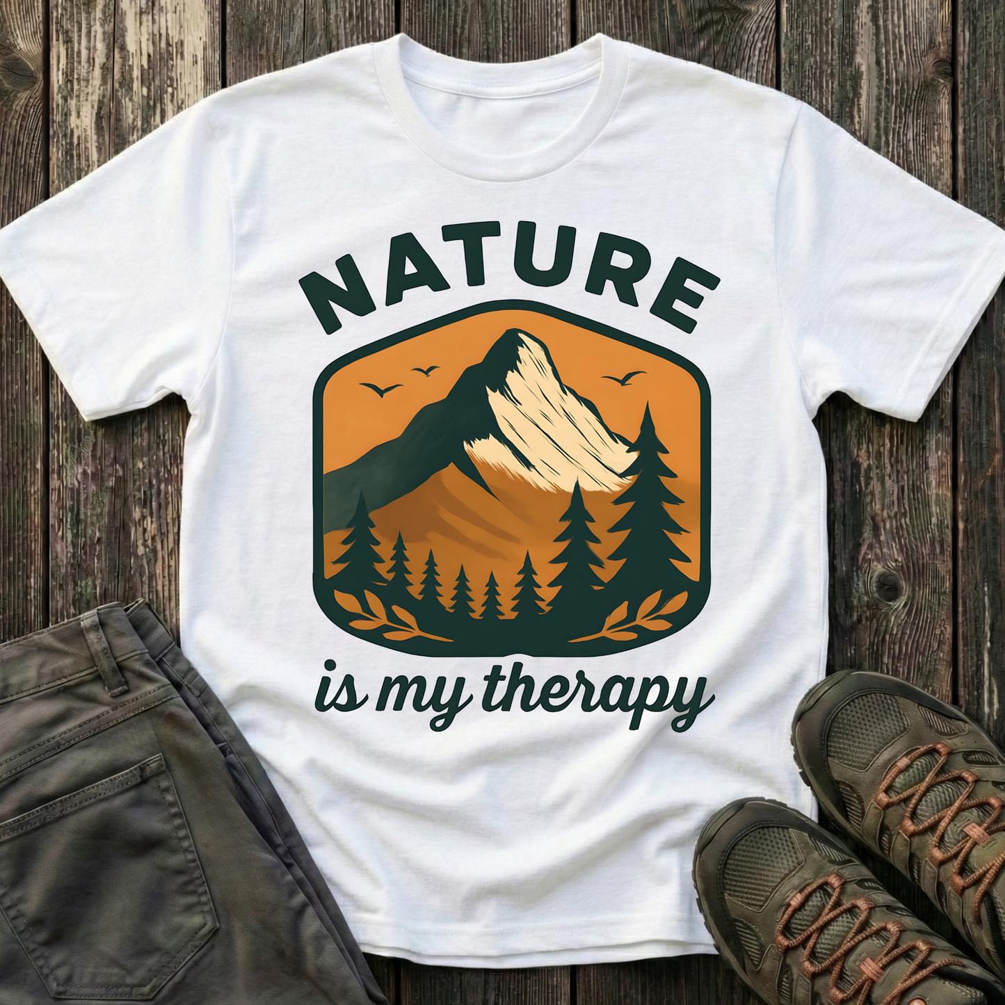 Nature Is My Therapy Landscape T-shirt